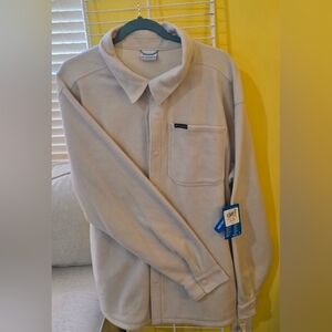 Columbia Men's Beige Cardigan Sweater